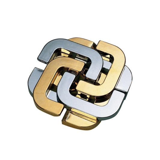 Cryptic Cross Cast Brain Teaser Metal Puzzle – Challenging Brain Teaser Collection
