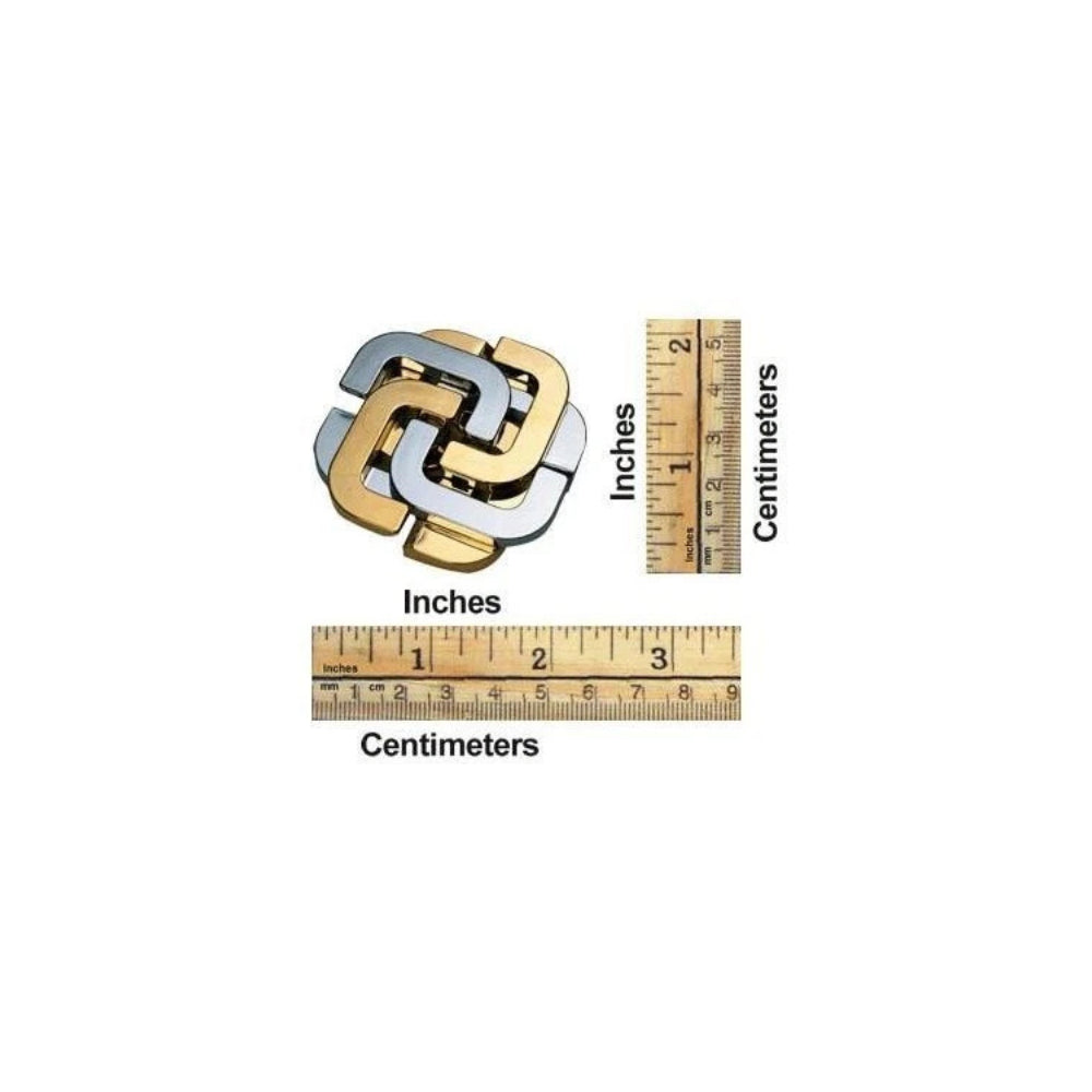 Cryptic Cross Cast Brain Teaser Metal Puzzle – Challenging Brain Teaser Collection