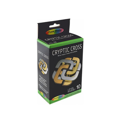 Cryptic Cross Cast Brain Teaser Metal Puzzle – Challenging Brain Teaser Collection
