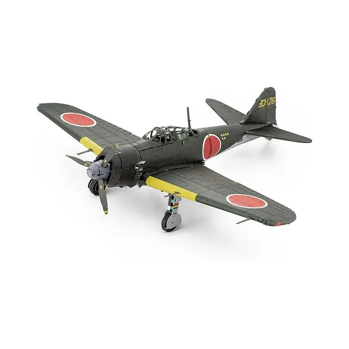 Metal Earth Mitsubishi Zero Color 3D Laser Cut Model - 57 Pieces
