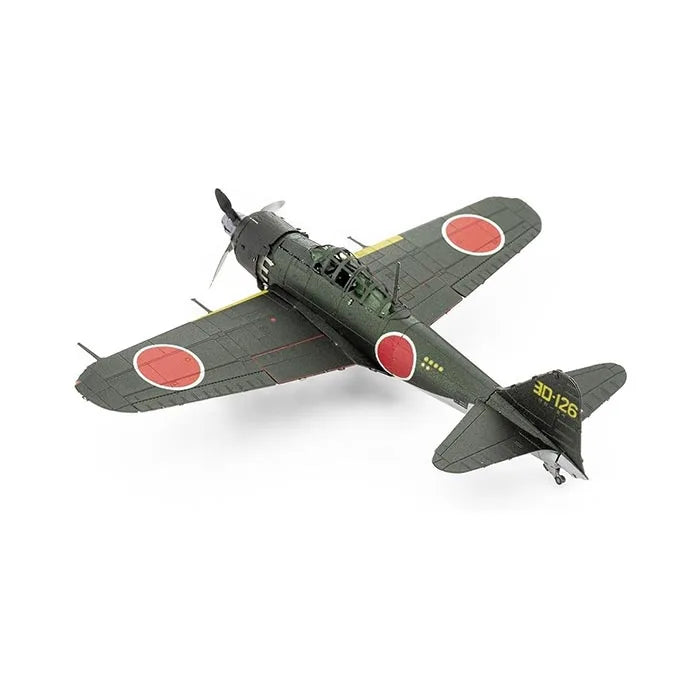 Metal Earth Mitsubishi Zero Color 3D Laser Cut Model - 57 Pieces
