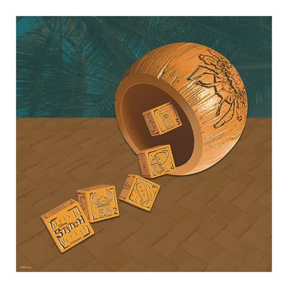 Yahtzee Disney Stitch Classic Dice Game with Tiki Style Dice Cup