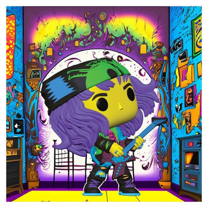Funko Pop! Television Stranger Things Eddie with Guitar Blacklight EE EX