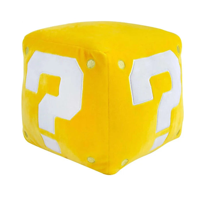 TOMY Plush Mocchi Nintendo Super Mario Question Block Mega 9 Inch Toy