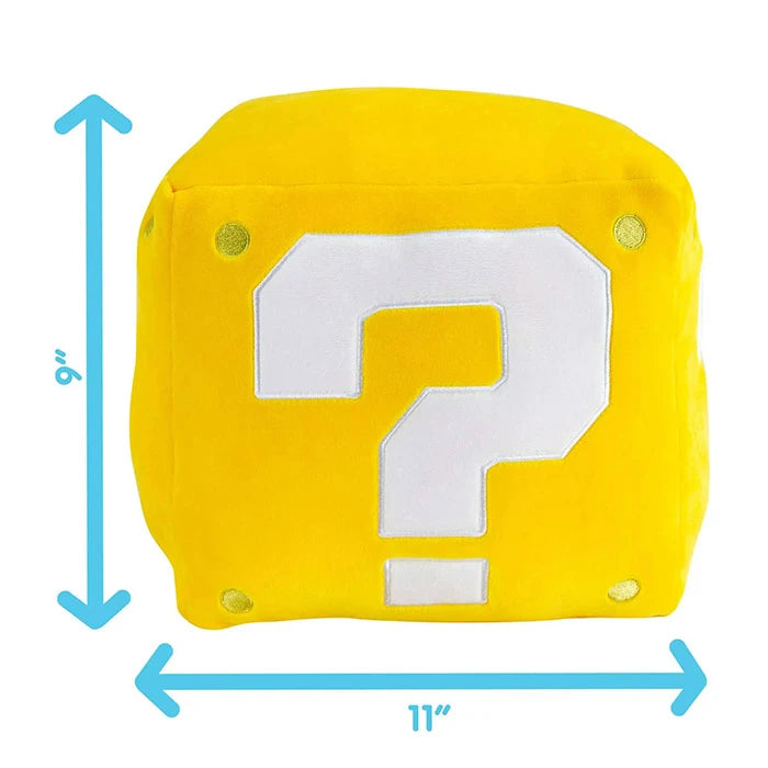 TOMY Plush Mocchi Nintendo Super Mario Question Block Mega 9 Inch Toy