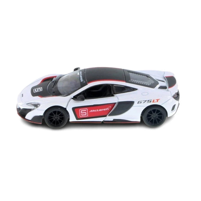 Diecast Car McLaren 675LT Pullback 1:36 Scale With Printing Race Track Toys Single Assorted (Random Pick)