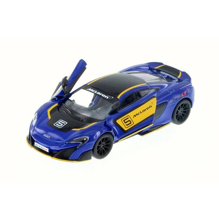 Diecast Car McLaren 675LT Pullback 1:36 Scale With Printing Race Track Toys Single Assorted (Random Pick)