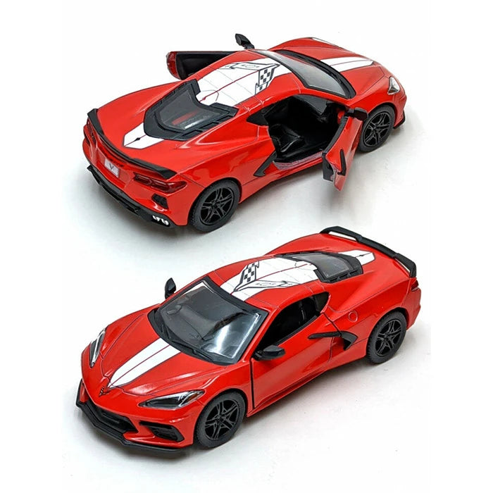 Diecast Car Chevrolet Corvette Pullback 1:36 With Printing Single Assorted (Random Pick)