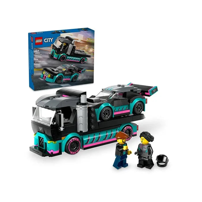 LEGO City Race Car And Car Carrier Truck - 328 Pieces