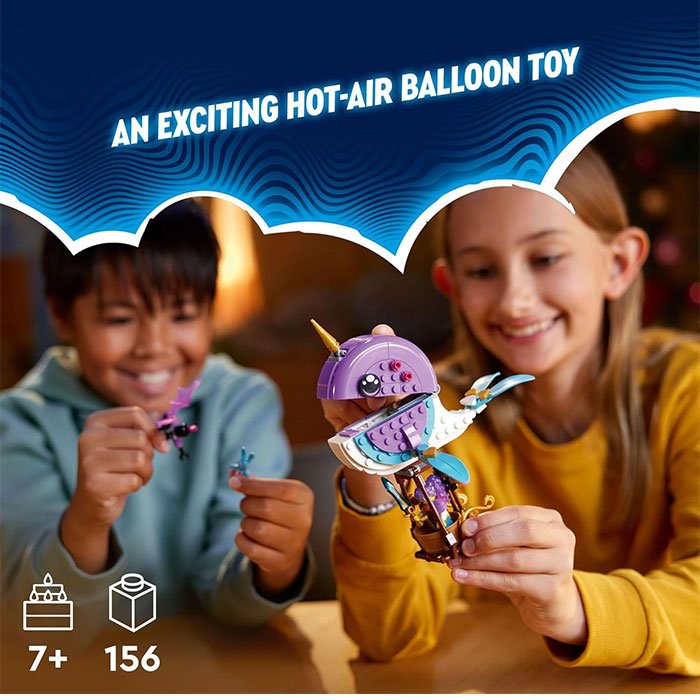 LEGO DREAMZzz Izzie s Narwhal Hot Air Balloon Deep Sea Animal Toy