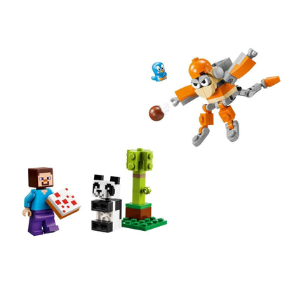 LEGO Steve +Baby Panda MINECR 35 Pieces