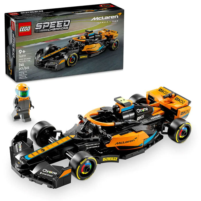 LEGO Speed Champions 2023 McLaren Formula 1 Race Car - 245 Pieces