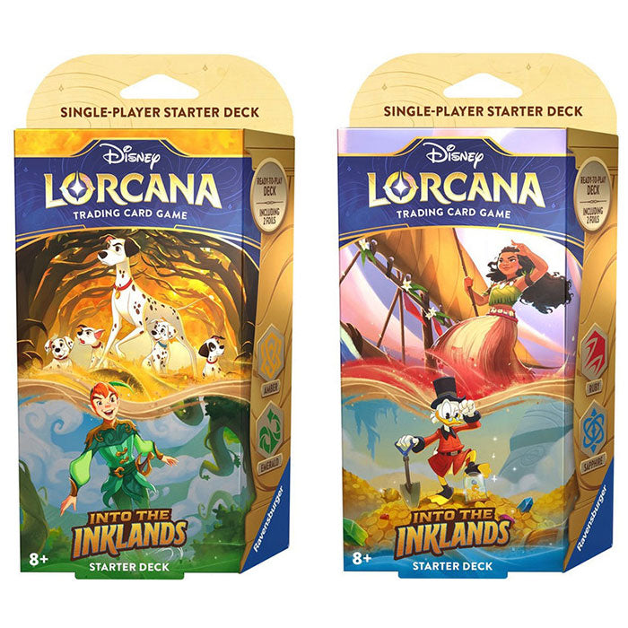 Disney Lorcana Into the Inklands Starter Deck Amber & Emerald