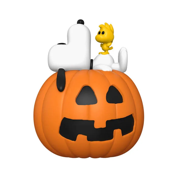 Funko Pop Deluxe Peanuts Snoopy And WoodStock With Pumpkin