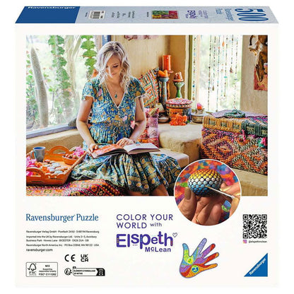 Ravensburger Color Your World Series - Mandala Blooms 500 Pieces Jigsaw Puzzle