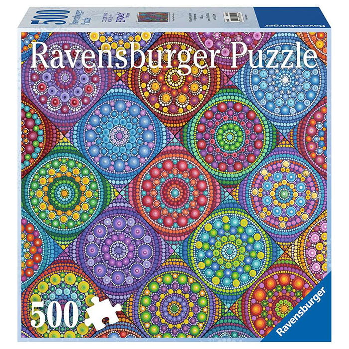 Ravensburger Color Your World Series - Magnificent Mandalas 500 Pieces Jigsaw Puzzle