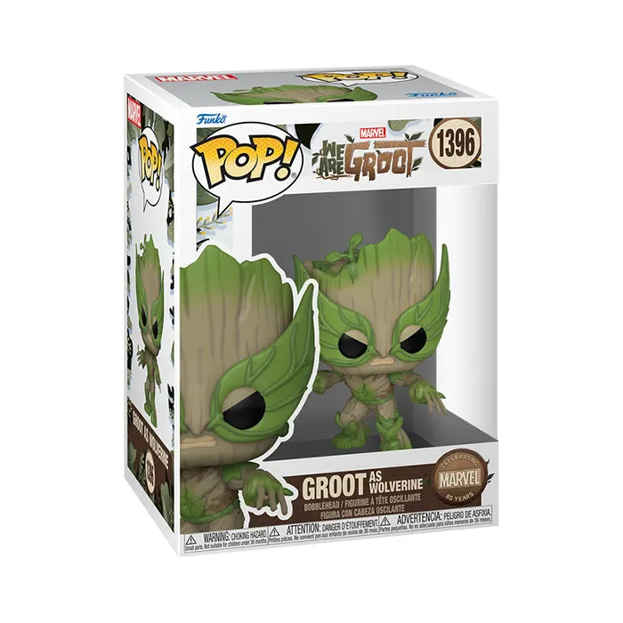 Funko Pop! Movies Marvel We Are Groot: Groot as Wolverine