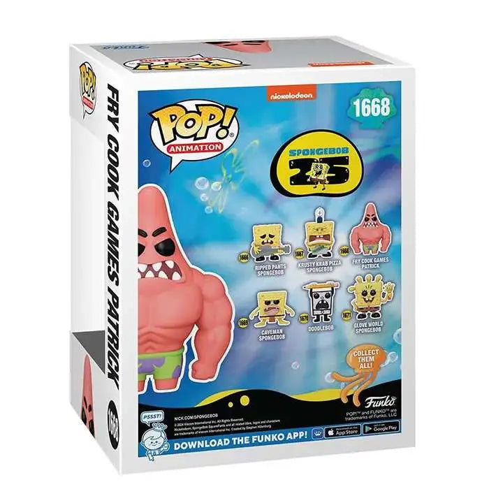 Funko Pop! TV Spongebob Squarepants 25TH Anniversary Fry Cook Games Patrick