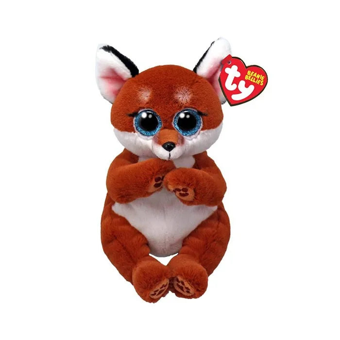 TY Beanie Baby (Beanie Bellies) - Witt Orange Fox 8 Inch