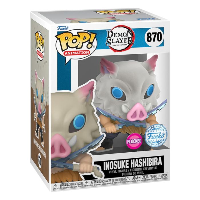 Demon Slayer Inosuke Hashibira US Exclusive Flocked Pop Vinyl