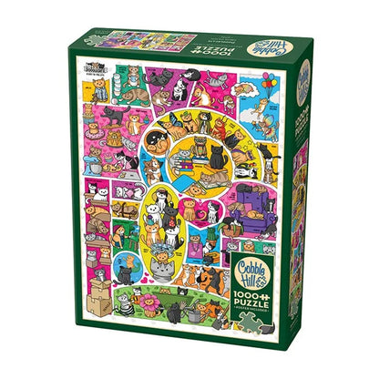 Cobble Hill 1000 Piece Puzzle - Doodlecats