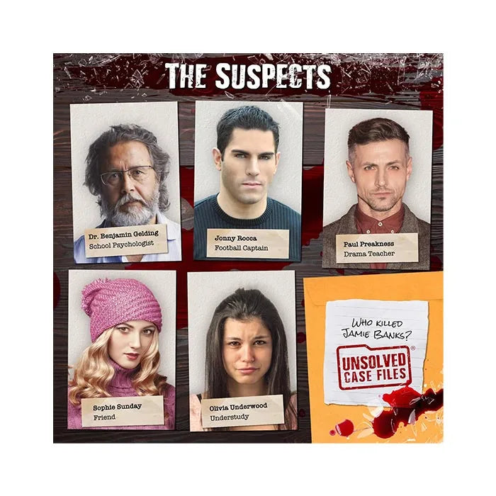 Unsolved Case Files Banks, Jamie - Cold Case Murder Mystery Game