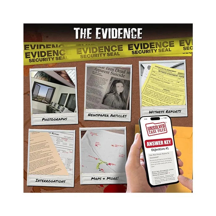 Unsolved Case Files Banks, Jamie - Cold Case Murder Mystery Game