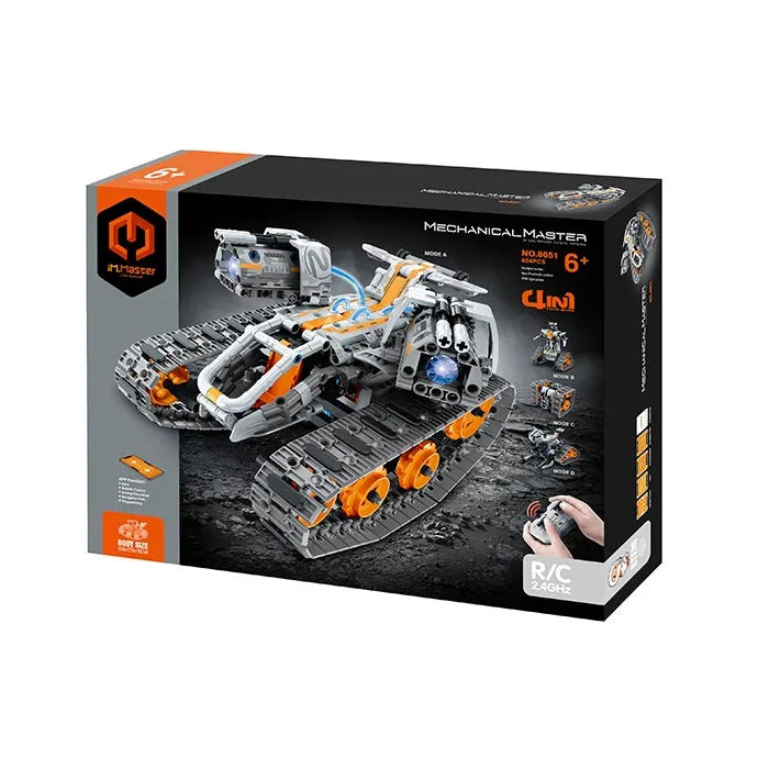 R/C Block Kit App Programming Robot Tank - 604 Pieces