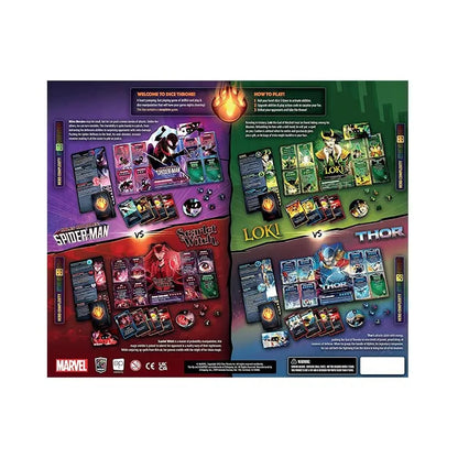Marvel Dice Throne 4-Hero Box (Scarlet Witch, Thor, Loki, Spider-Man)