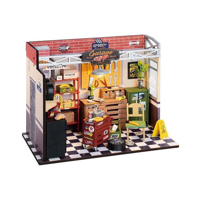 Robotime 3D Wooden Puzzle Garage Workshop