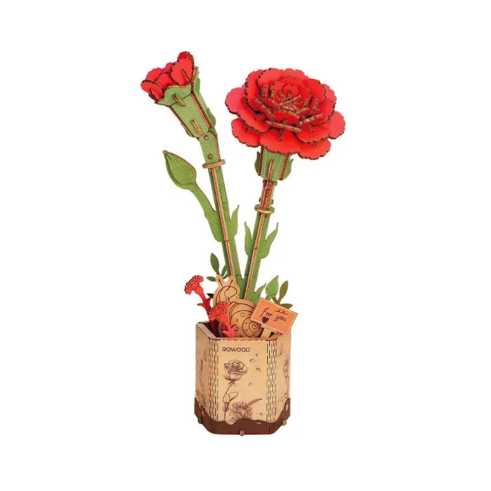 Puzzle DIY Red Carnation