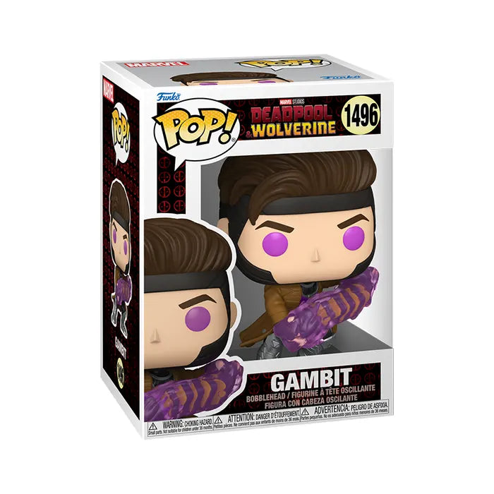 Funko Pop Comics Marvel Deadpool Gambit with Charged Cards