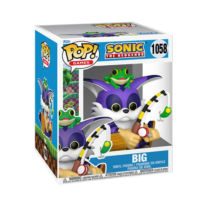 Funko Pop Games Sonic The Hedgehog Super Big the Cat with Froggy