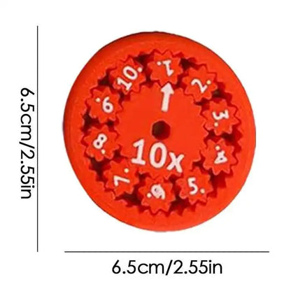 Fidget Spinners Math Assorted colours 9 Pieces (Random Pick)