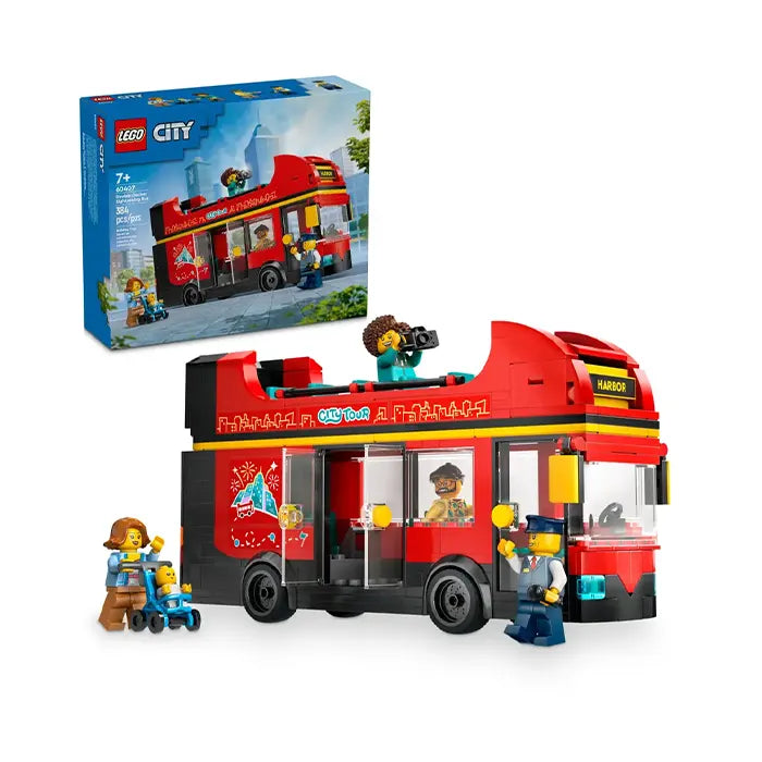 LEGO City Red Double-Decker Sightseeing Bus - 384 Pieces