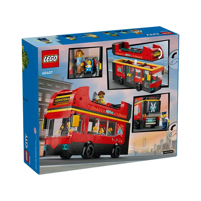 LEGO City Red Double-Decker Sightseeing Bus - 384 Pieces