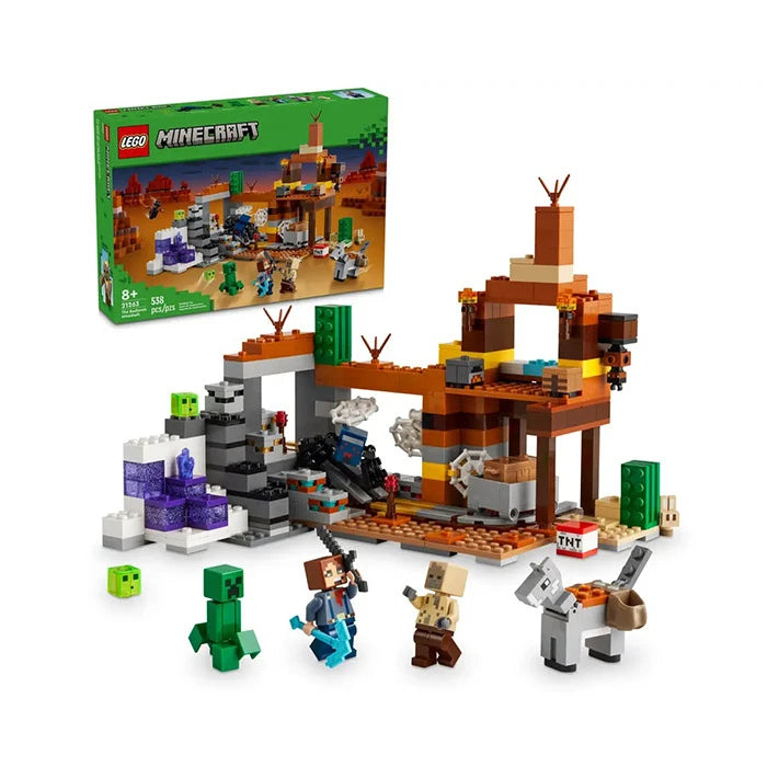 LEGO Minecraft The Badlands Mineshaft Video Game Set Toy 538 Pieces