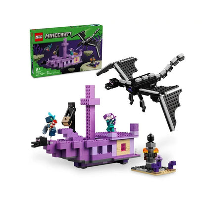 LEGO Minecraft The Ender Dragon And End Ship Video Game Set Toy 657 Pieces