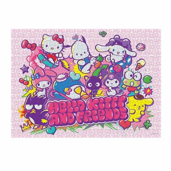 USAOPOLY Hello Kitty And Friends Tokyo Skate Puzzle 1000 Pieces