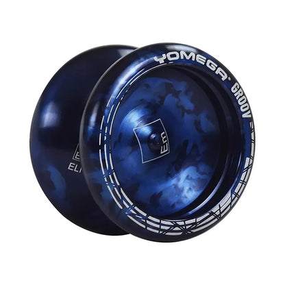 Yomega Groov Pro Level Aluminum Metal Yoyo Black and Blue