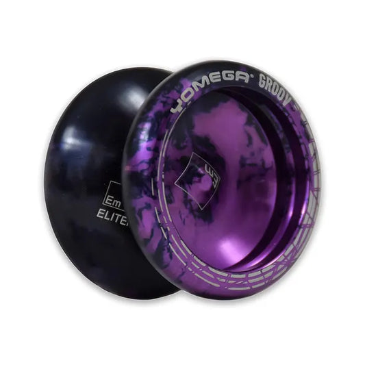 Yomega Groov Pro Level Aluminum Metal Yoyo Black and Purple