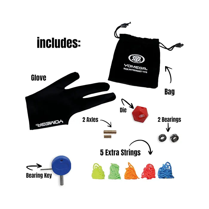 Yomega Groov Pro Level Aluminum Metal Yoyo Black and Red