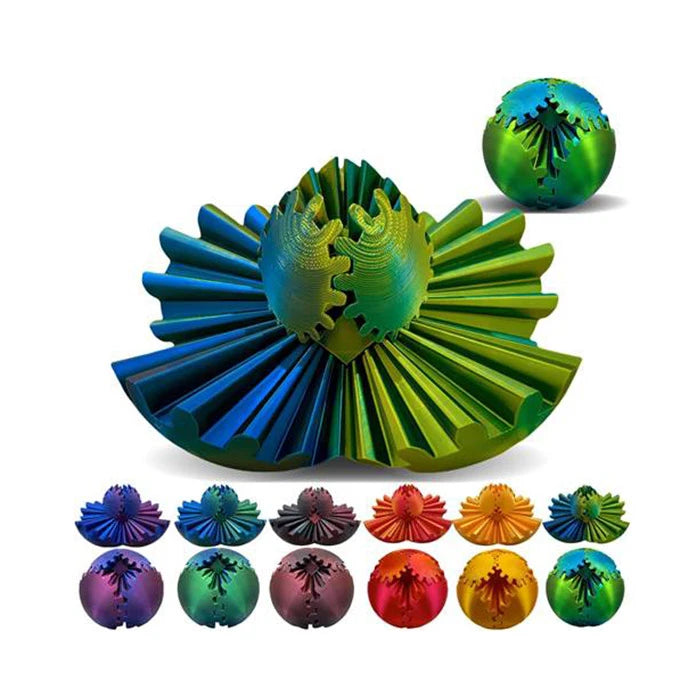 3D Printed Gear Puzzle Ball Fidget
