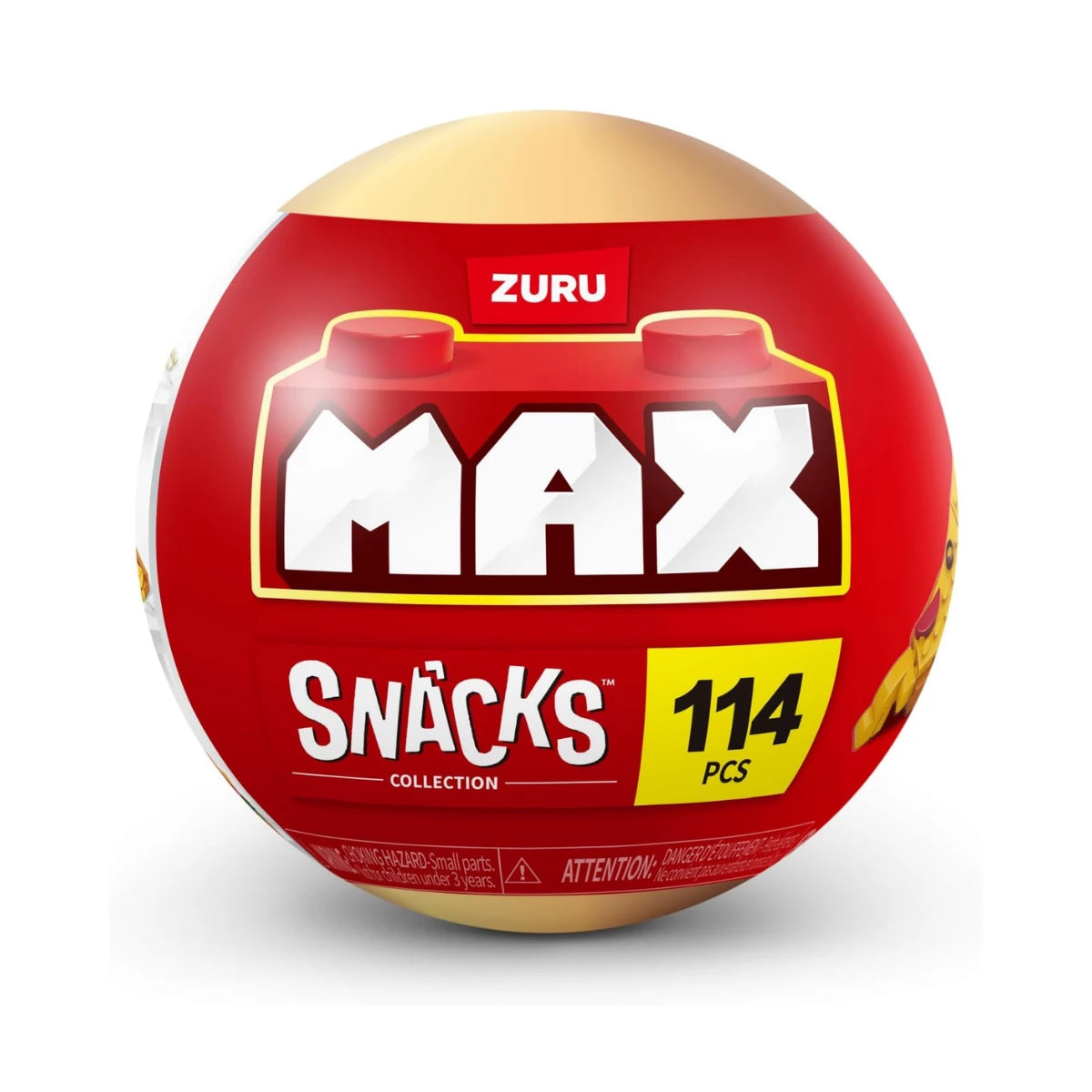 MAX Premium Bricks Snacks 15-Piece Buildable Mini Snack Set