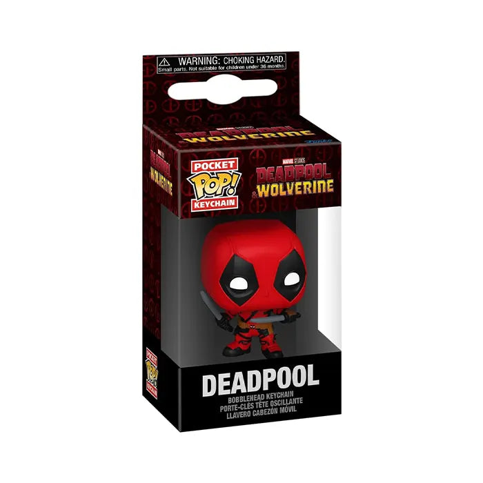 Funko Pop Keychain Marvel Deadpool &amp; Wolverine Deadpool