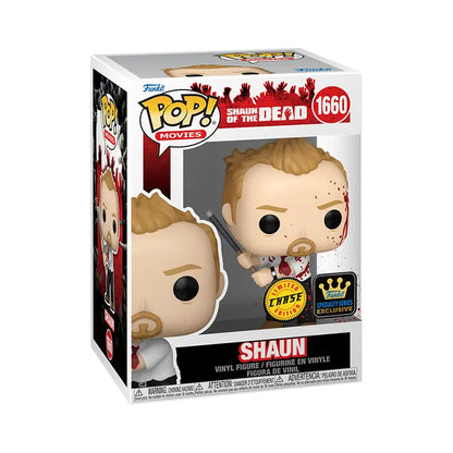Funko Pop Movies Shaun of the Dead Shaun with Pool Cue - Chase Edition