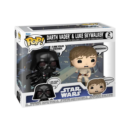 Funko Pop Star Wars Darth Vader &amp; Luke Skywalker (I Am Your Father) 2-Pack