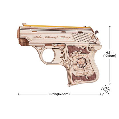 ROKR Mini Gun Toy Wooden 3D Puzzle