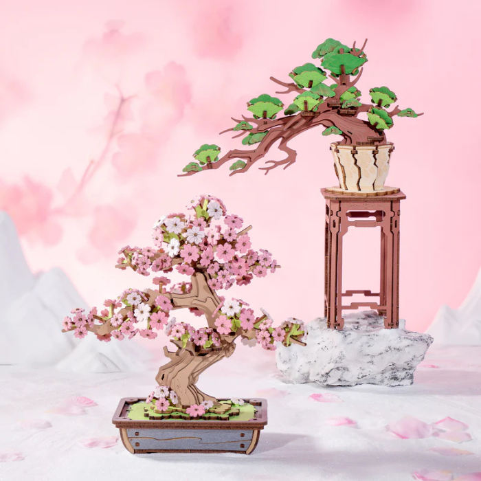 Rolife Evergreen Pine Bonsai DIY Wooden 3D Puzzle