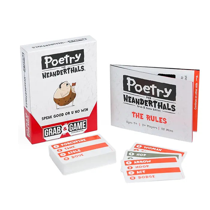 Exploding Kittens Poetry For Neanderthals Grab And Game